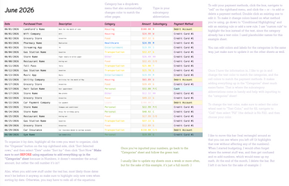 Budgeting Spreadsheets