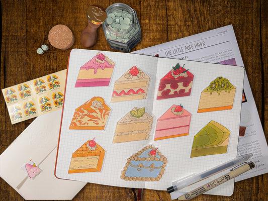 Cake Slice Washi Stickers