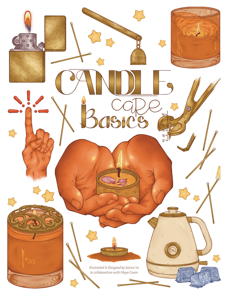 Candle care basics poster