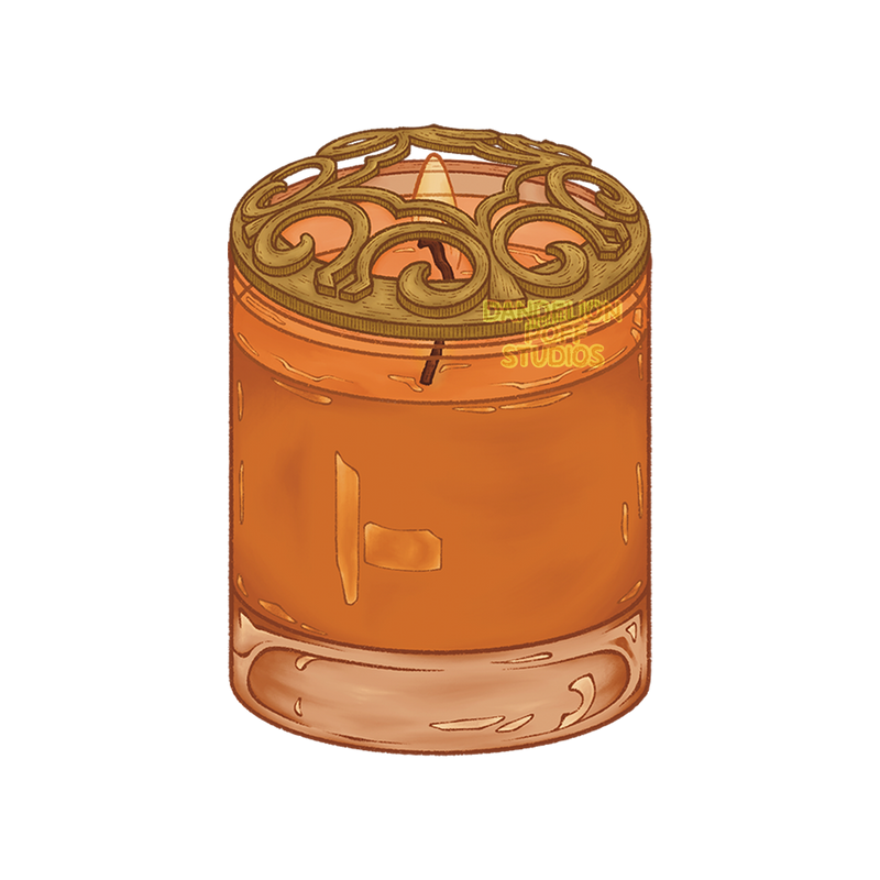 Candle topper illustration