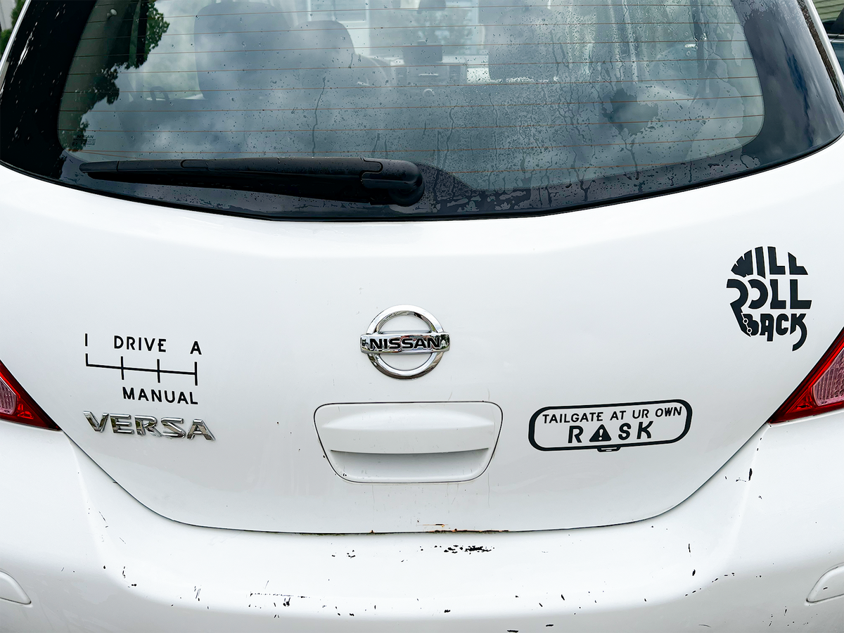Manual Car Bumper Stickers