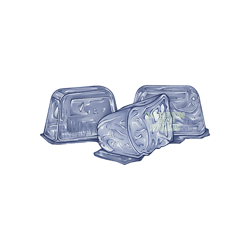 Three ice cubes illustration