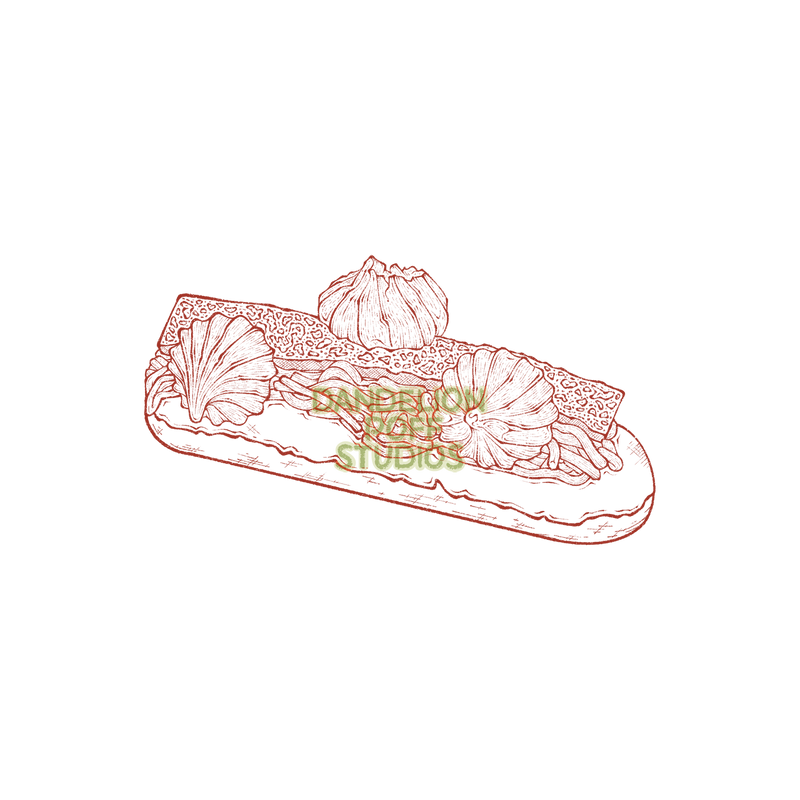 Mont blanc eclair illustration