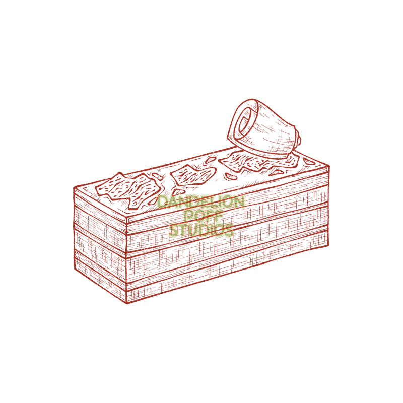 Opera cake illustration