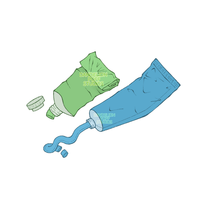 Paint tubes illustration
