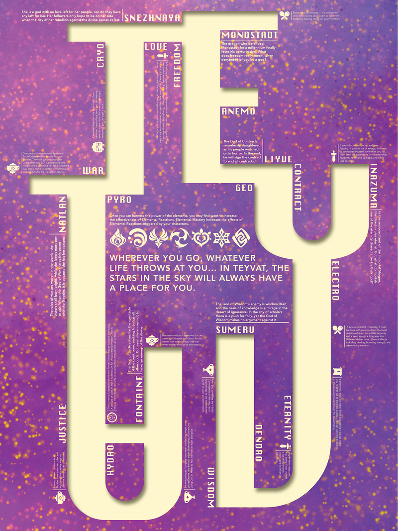Teyvat poster purple