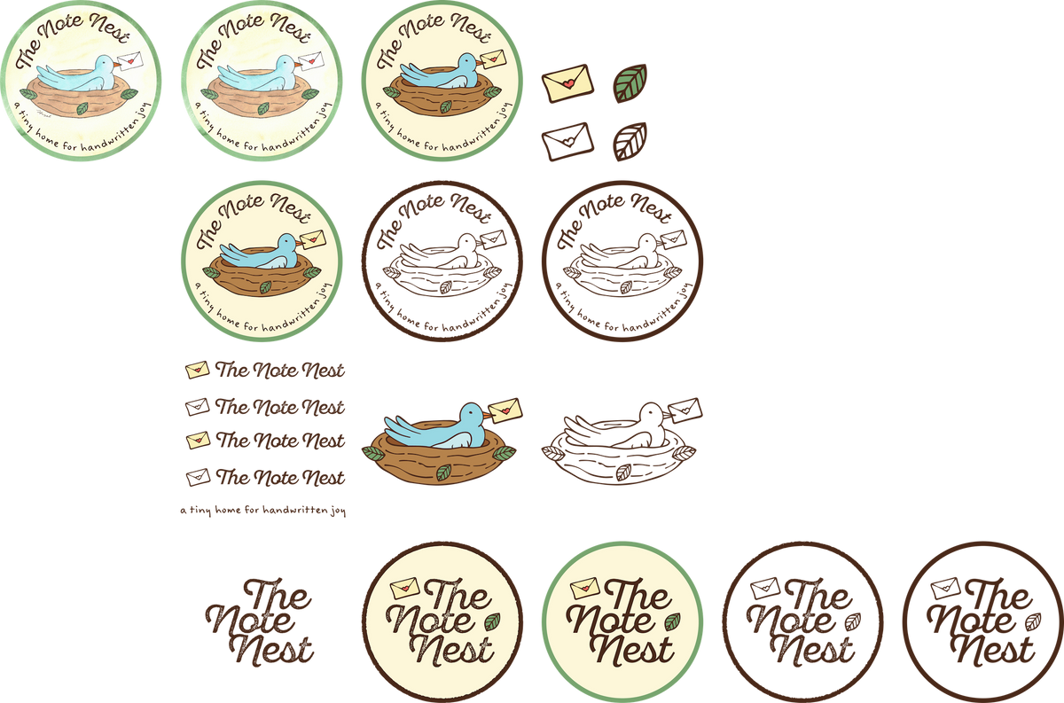 The Note Nest logos and branding