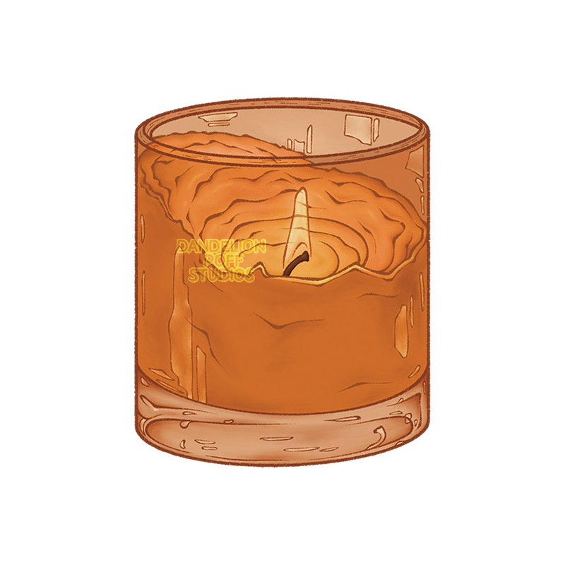 Tunneling candle illustration